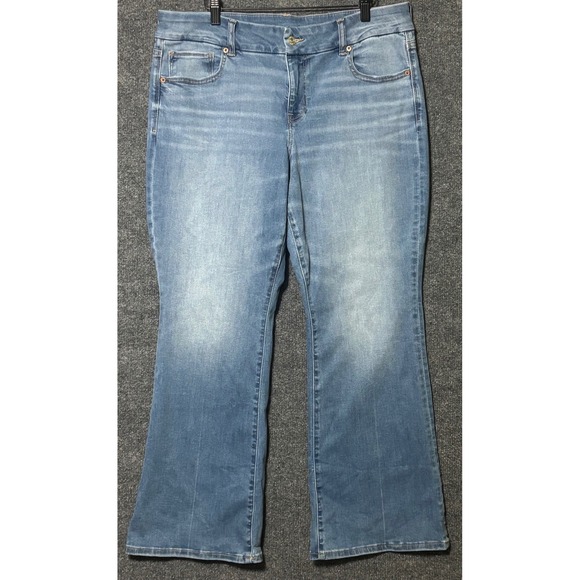 American Eagle Outfitters Denim - American Eagle Next Level Stretch Curvy Kick Boot Jeans Women Size 16 Short